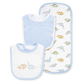 Babero 3 piezas Niños Dinomite Crema Multi